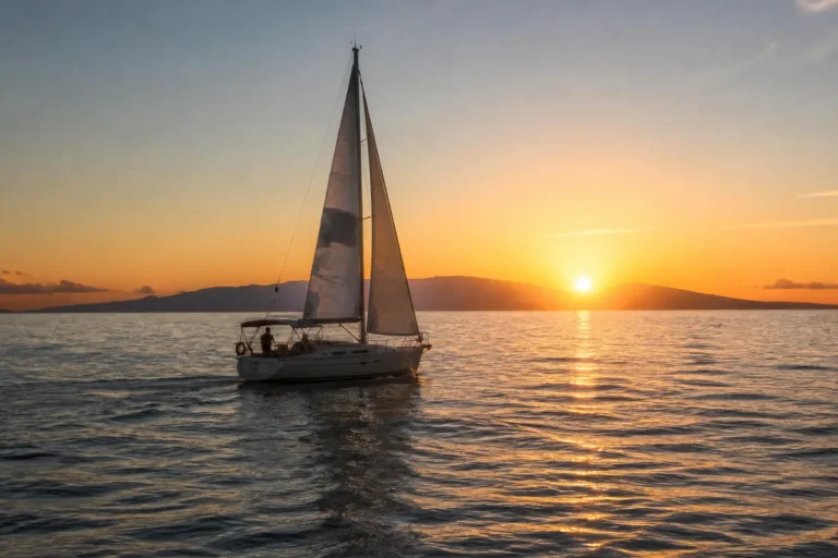 Paseo en barco al atardecer